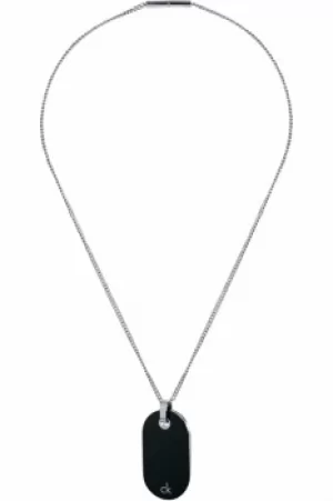 image of Mens Calvin Klein Stainless Steel Duty Pendant KJ0FBP100100