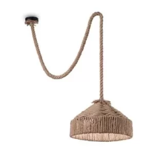 Image of Canapa 1 Light Dome Ceiling Pendant Brown, E27
