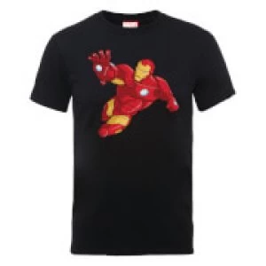 Image of Marvel Avengers Assemble Armoured Iron Man T-Shirt - Black