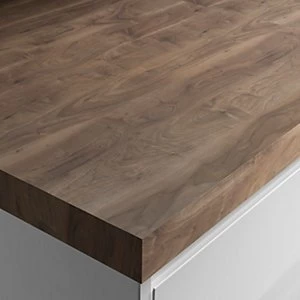 image of Wickes Wood Effect Laminate Worktop Romantic Walnut 3000 x 600 x 50mm