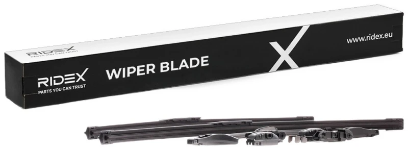 Image of RIDEX 298W17101 Wiper blade Front and Rear, Beam, 475mm Wiper Blade (298)