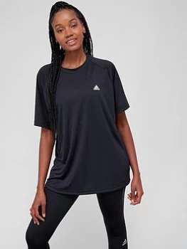 Image of adidas Yoga Boyfriend T-Shirt - Black Size XS Women
