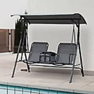 Image of Outsunny Swing 84A-141GY 1620 mm 1100 mm 160 mm Grey