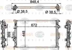 x1 Behr Heat Exchanger 8MK376787-121 Genuine replacement part for Car Made in CN