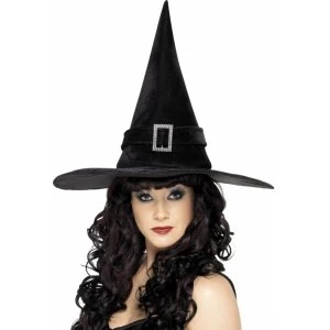 Image of Diamante Buckle Witch Hat