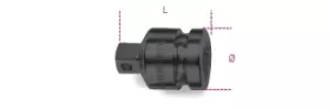 image of Beta Tools 728/15 Impact Socket Adaptor 3/4" Female x 1/2" Male Drive 007280810