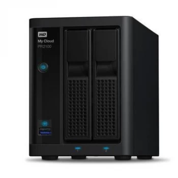 Western Digital WD 8TB My Cloud PR2100 2 Bay NAS Drive WDBBCL0080JBK-EESN