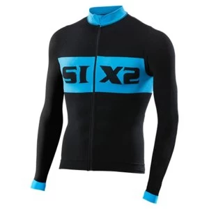 Image of SIXS Bike 4 Luxury Long Sleeve Jersey Black/Blue Small