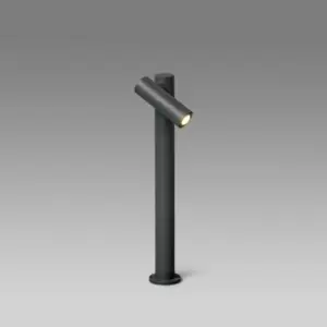 image of Faro Spy-2 - Outdoor LED Bollard Spotlight Lamp Dark Grey 6W H430 IP65