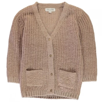 image of Rose and Wilde Adella Chunky Longline Cardigan - Pink