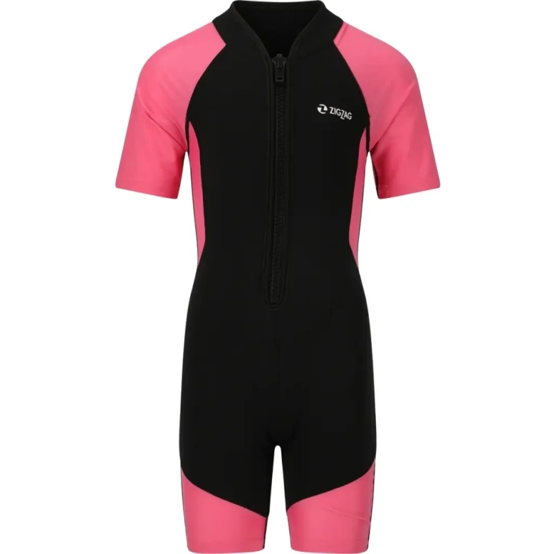 Image of Children's swimsuit Zigzag Rose Unisex 8 ans