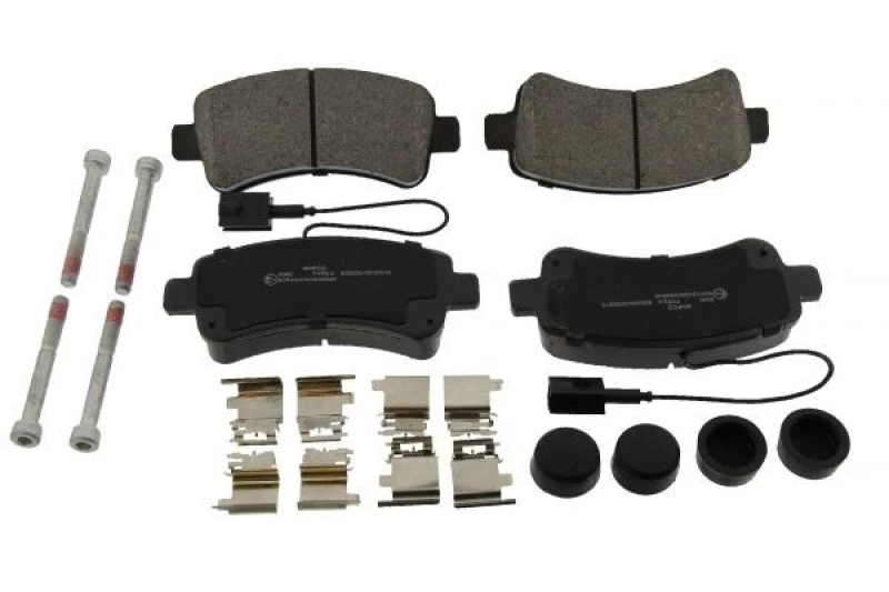 Image of MAPCO 6045 Brake pad set Rear Axle, with integrated wear warning contact, with accessories, with brake caliper screws Brake Pad Set,disc brake (402)