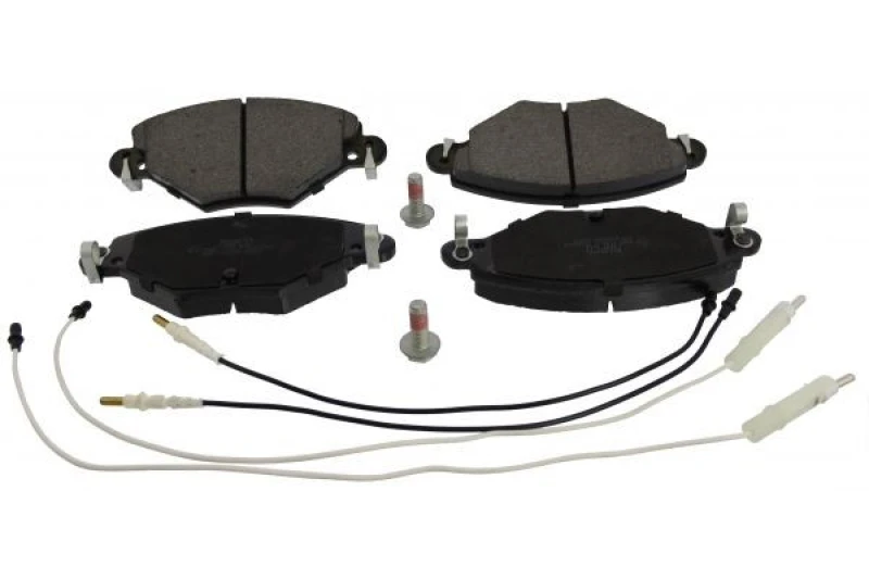 Image of MAPCO 6565 Brake pad set Front Axle, incl. wear warning contact, with anti-squeak plate Brake Pad Set,disc brake (402)