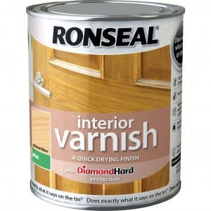 Image of Ronseal Interior Matt Quick Dry Varnish Almond Wood 250ml