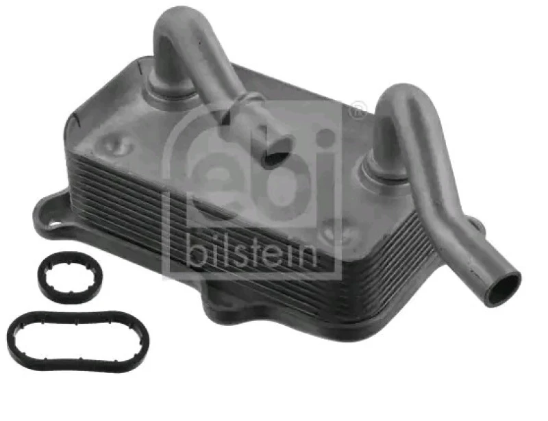 Image of FEBI BILSTEIN 49404 Oil Cooler with gaskets/seals Oil Cooler,engine oil (469)
