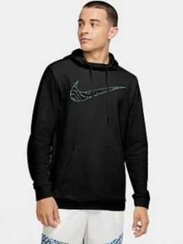 Image of Nike Training Dry Overhead Fleece, Black, Size S, Men