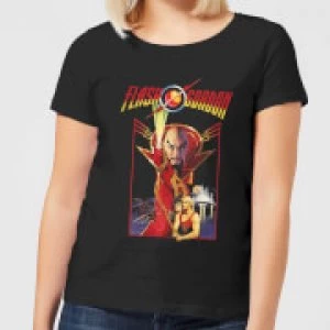 image of Flash Gordon Retro Movie Womens T-Shirt - Black