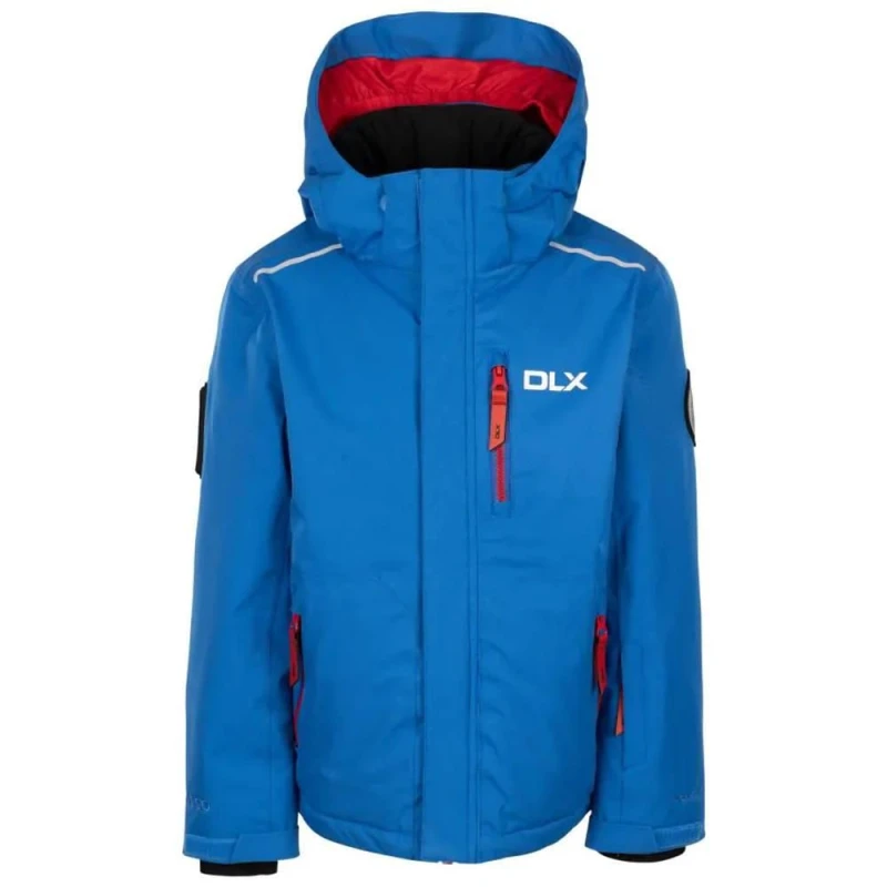 Image of Trespass Gordy DLX Ski Jacket in Blue Size: 2-3 Years Blue Unisex 2-3 Years