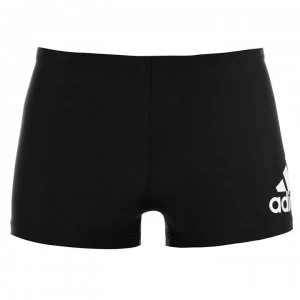 adidas adidas Mens Badge Fitness Swim Boxer Trunks - Black