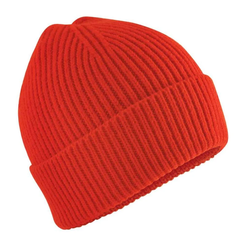Image of Beechfield Fashion Beanie in Orange Orange Unisex One Size