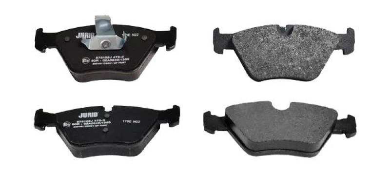 Image of JURID 573185J Brake pad set prepared for wear warning indicator Brake Pad Set,disc brake (402)