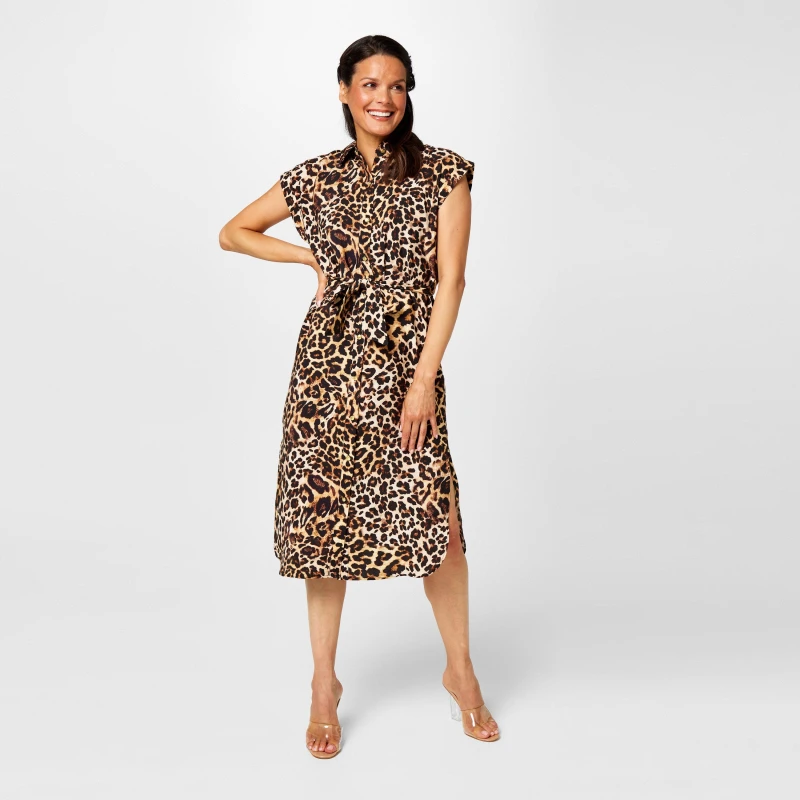 Image of Biba Biba Printed Shirt Dress - Multi Multi 8