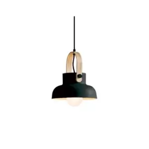 Image of Pefka Dome Ceiling Pendant 1 Light Black Matt