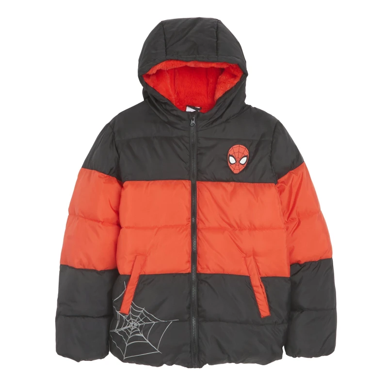 Image of Character Boys Spiderman Padded Coat - Black 4 - 5 Years