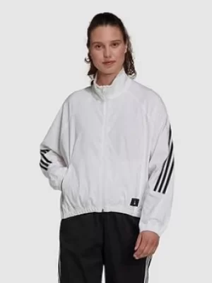 Image of adidas Future Icons Woven Track Top, White, Size S, Women
