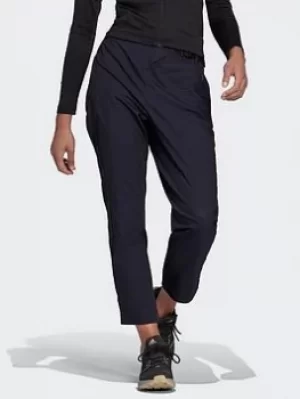 Image of adidas Terrex Hikerelax Trousers, Brown, Size 8, Women