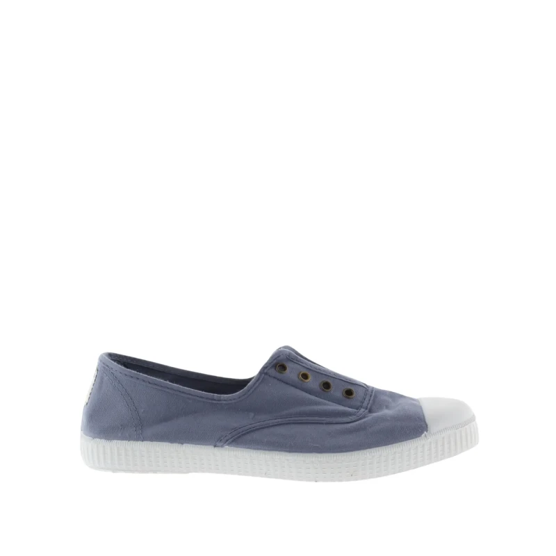 Image of Victoria Womens lace-up Trainers Victoria 1915 anglaise toile lavee Bleu Female 35