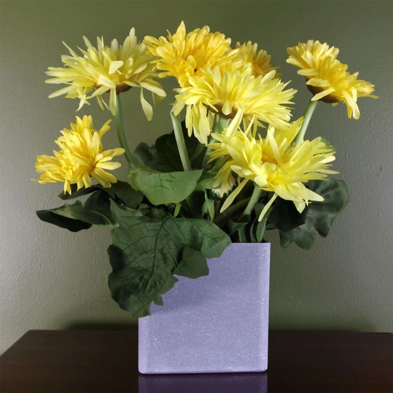 Image of Leaf Artificial Potted Daisy Plant Flowers Flowering Plant Yellow Botanik Yellow