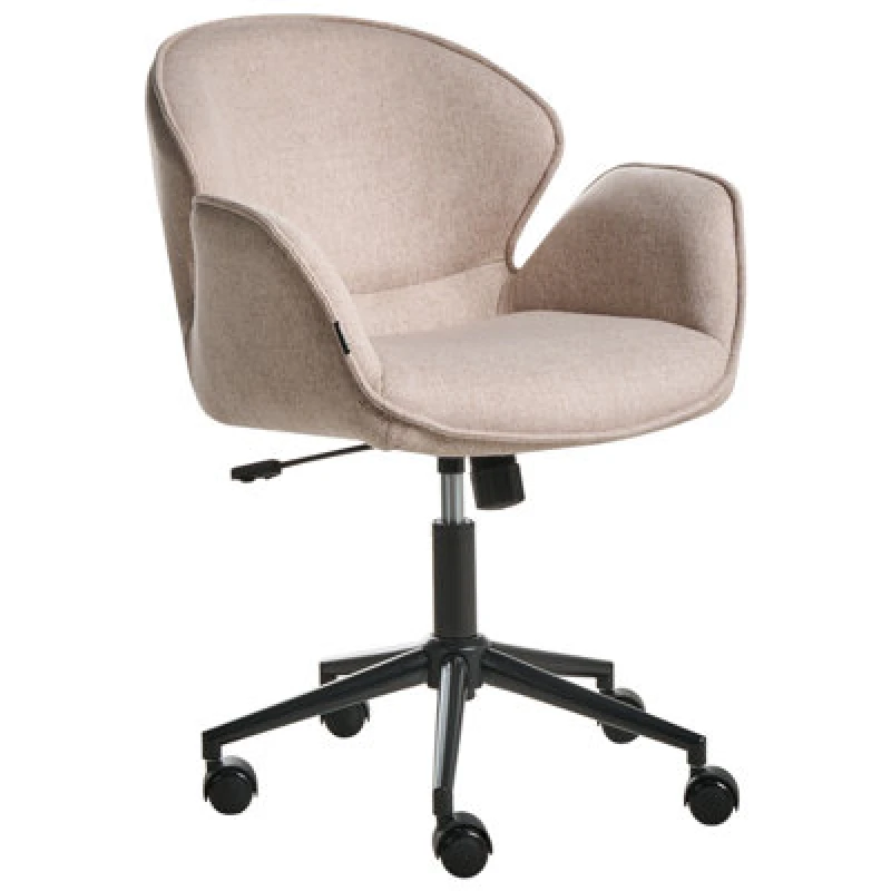 Image of Beliani Desk Chair Belmar Fabric Taupe