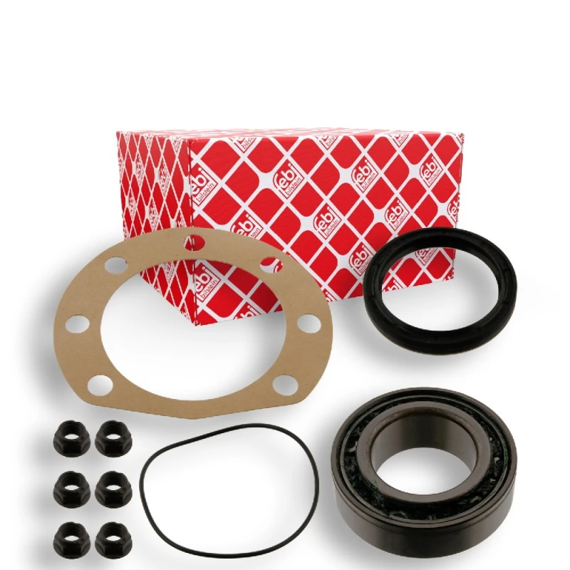 Image of FEBI BILSTEIN 05860 Wheel bearing kit with fastening/mounting material, Rear Axle Right Wheel Bearing Kit (654)
