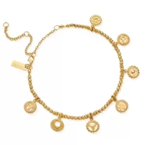 image of ChloBo Gold Plated Positive Vibes Anklet