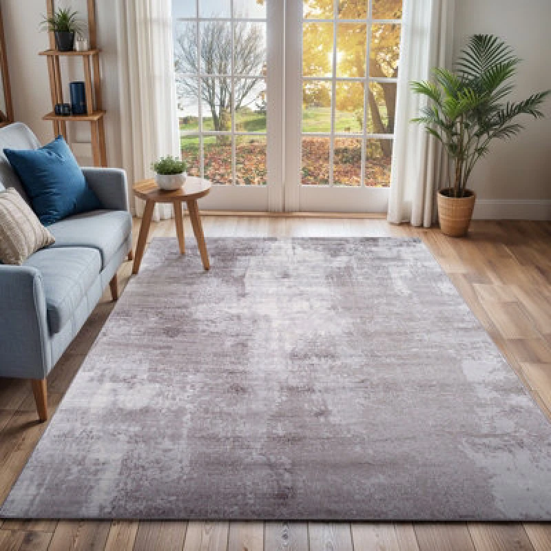 Image of Livabliss Abstract Modern Marble Light Grey Giulia Area Rug 160 X 220 Cm - Easy Care, Non Shedding, Ideal For Living Room & Bedroom