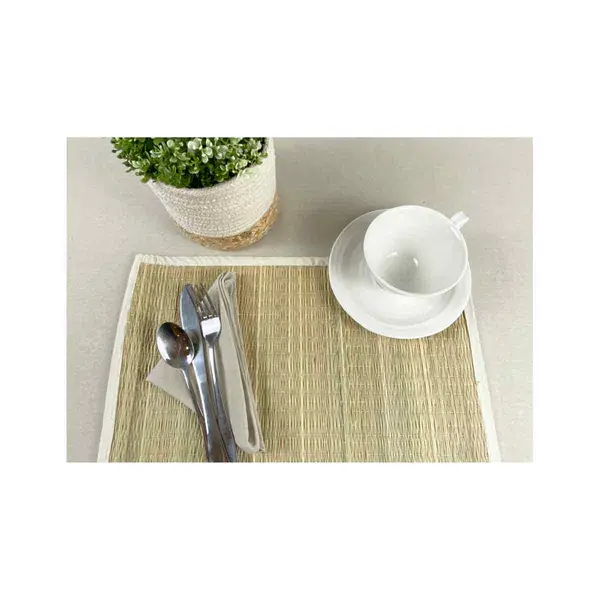 image of Esselle Spey Dry Grass Table Placement Runner 35x45cm Cream Colour&#44; Set Of 2