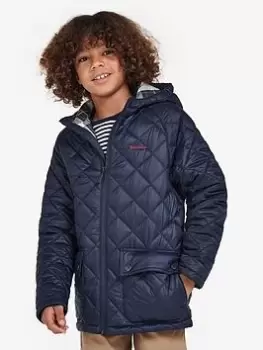 Image of Barbour Boys Merton Quilt Jacket - Navy, Size Age: 12-13 Years