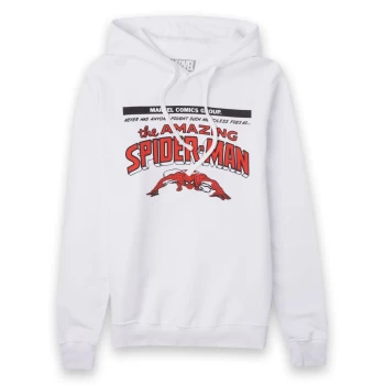Image of Marvel Spider-Man Wall Crawler Unisex Hoodie - White - L