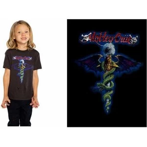 Image of Motley Crue - Blue Dragon Kids 11 - 12 Years T-Shirt - Black