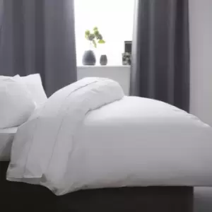 Image of Belledorm Cotton Sateen 1000 Thread Count Duvet Cover (Single) (White)