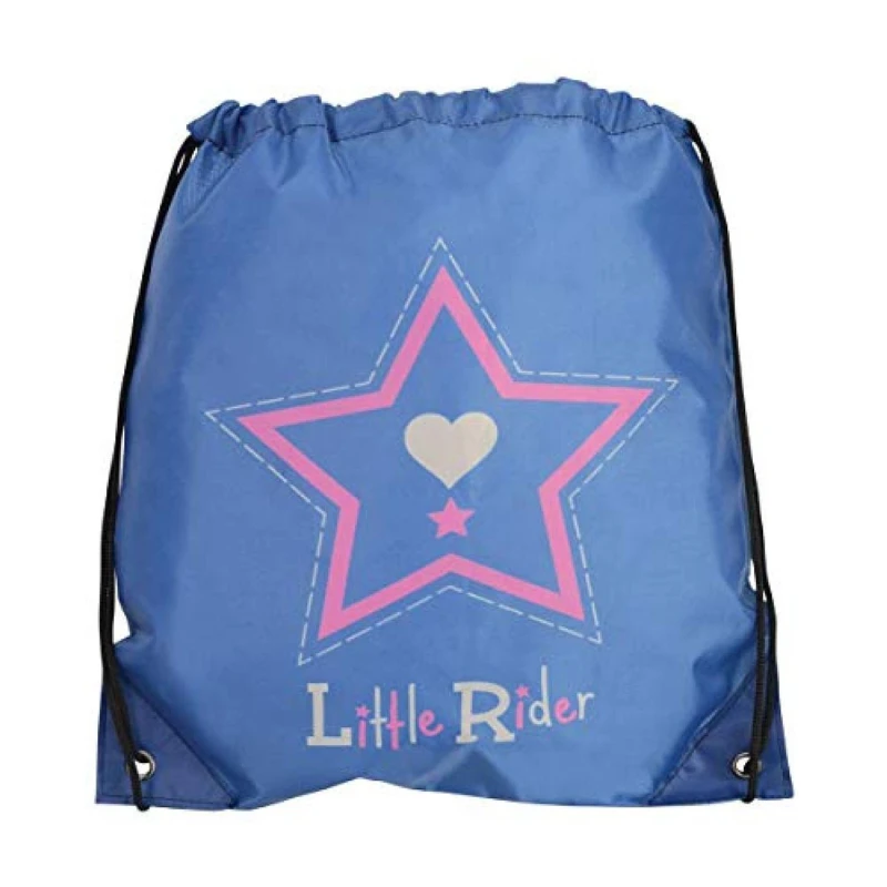 Image of Little Rider Mens Riding Star Drawstring Bag in Baby Blue Baby Blue Male