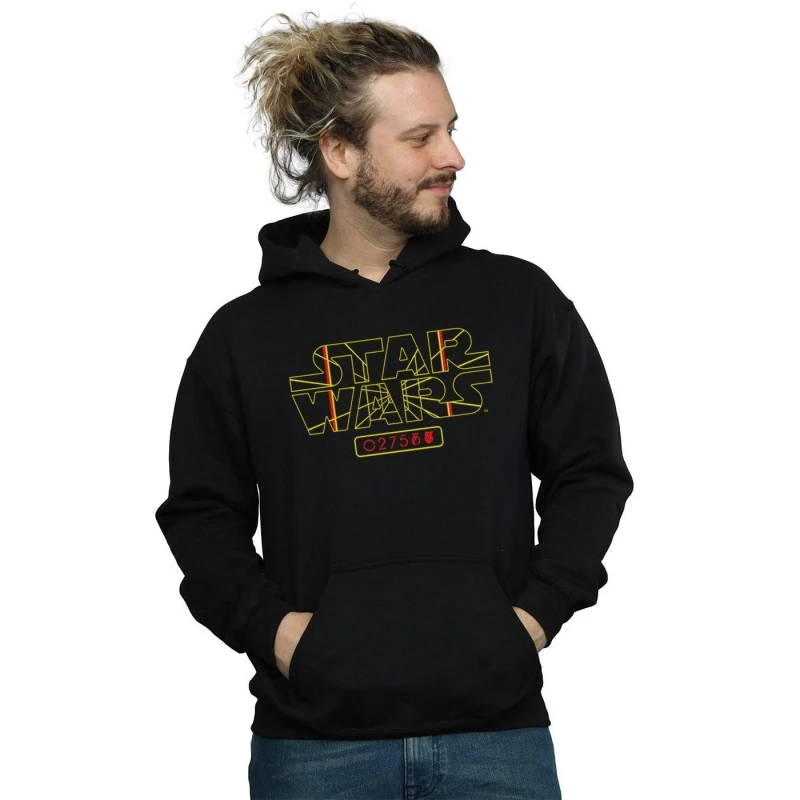 Image of Star Wars Star Wars Men Target Logo Hoodie in Black Size: Small Black S Male 5059400809213