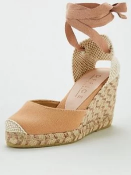 image of OFFICE Marmalade Wedge Sandal - Nude, Size 7, Women