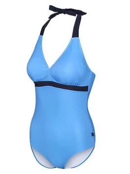 Image of Regatta Flavia Swim Suit - Blue Size 12, Women