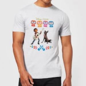 Image of Coco Miguel Logo Mens T-Shirt - Grey - 3XL