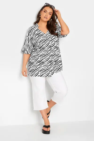 Image of Yours Pleat Front Top White