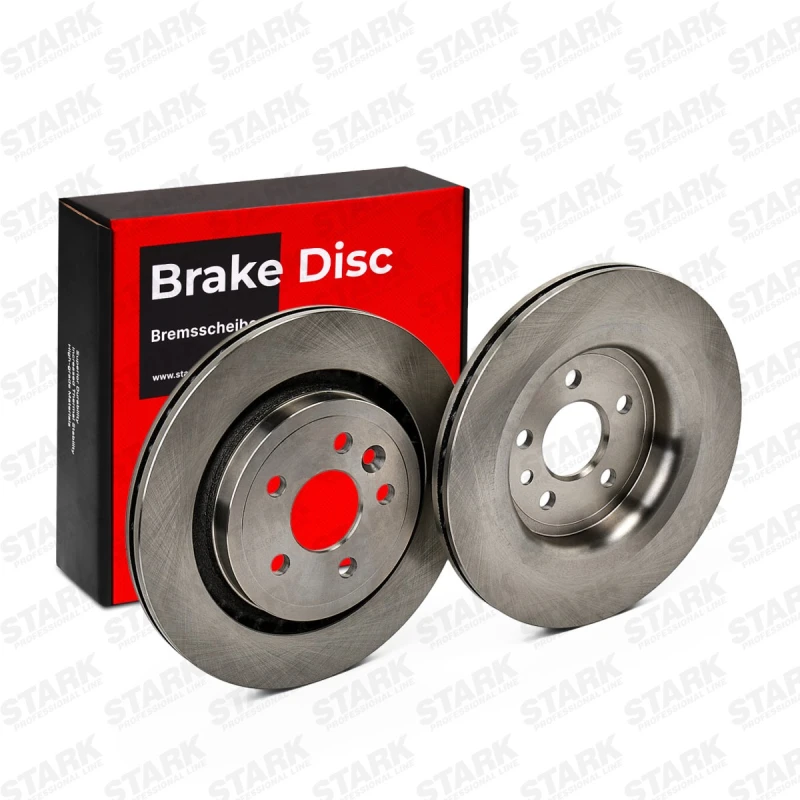 Image of STARK SKBD-0022388 Brake disc Rear Axle, Vented, Cast Iron, Uncoated, Untreated, without bolts/screws Cast Iron Brake Disc (82)