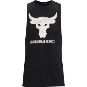 Image of Under Armour Project Rock Brahma Bull Tank Top Mens - Black