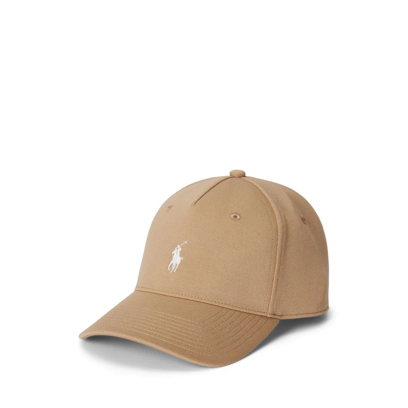 Image of Polo Ralph Lauren Mens Tech Ponte Cotton Logo Baseball Cap Vintage Khaki unisex One Size